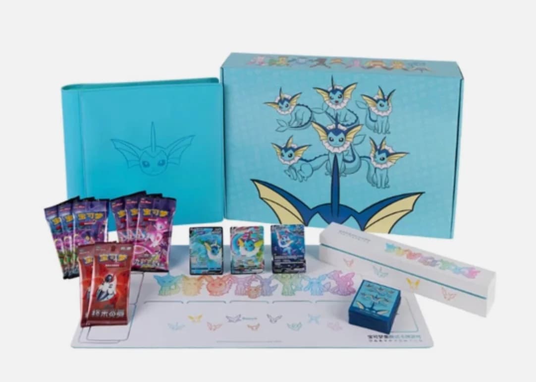 Caja regalo Eevee GX Vaporeon · Pokémon chino