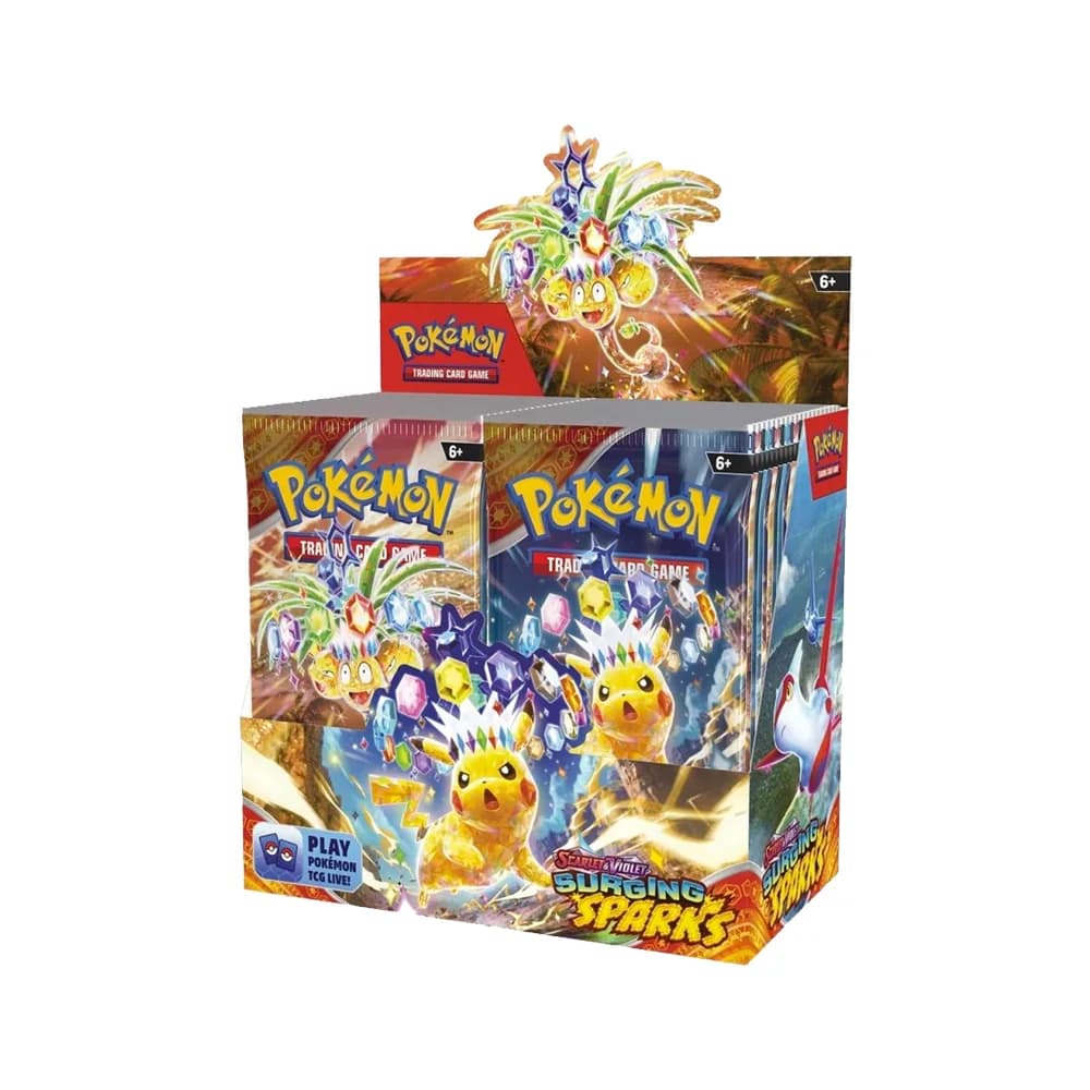 Booster Box Surging Sparks · Pokémon inglés
