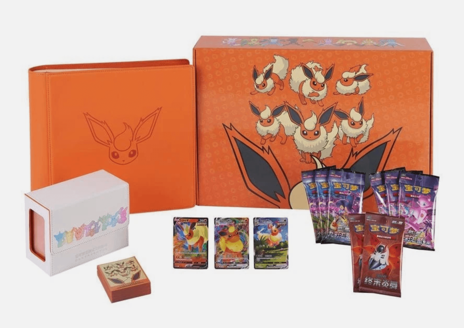 Chinese - Eevee GX Gift Box - Flareon